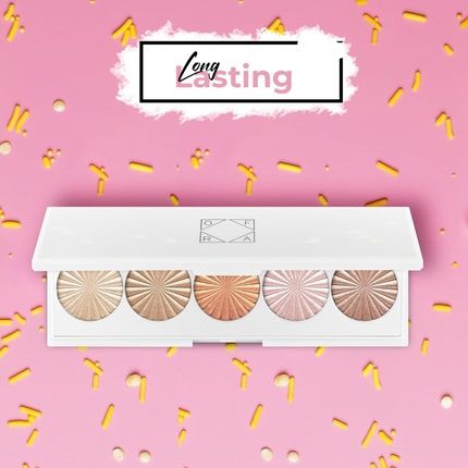 Ofra Cosmetics Ofraglow Signature Palette 5 Color Highlighter Palette With Mirror For Face Cheeks Eyes Illuminating Makeup Highlight With Warm Ivory Champagne Gold Pearl Pink Bronze Shades