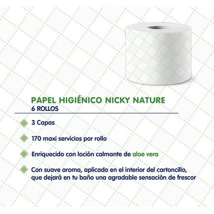 Niki Toilet Nature Rolls 6 Rolls - Pack Of 6