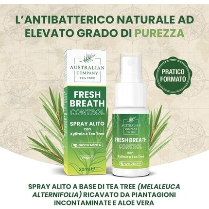 Fresh Breath Control Spray With Xylitol And Tea Tree 30Ml