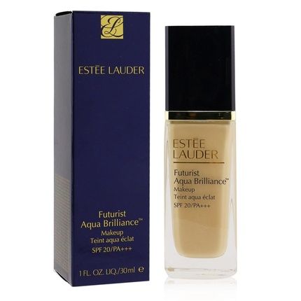 Estee Lauder Futurist Aqua Brilliance Liquid Foundation 1W0 Warm Porcelain