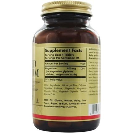 Chelated Magnesium 100 Tablets - Image 3