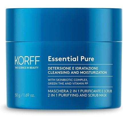 Korff Essential Pure 2 In 1 Purifying And Scrub Mask 50Ml
