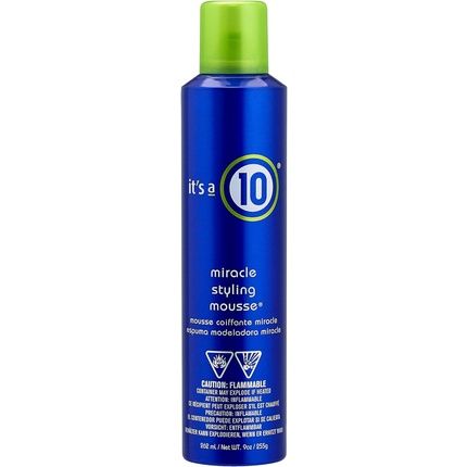 It'S A 10 Haircare Miracle Styling Mousse Superior Hold Adds Volume And Shine Colour Safe 262Ml