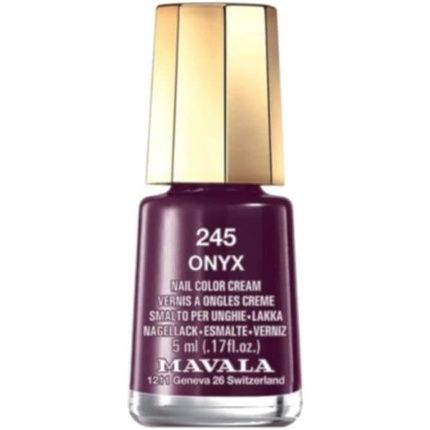 Mavala Mini Nail Color Creme Nail Polish Onyx 245 5Ml - Image 3