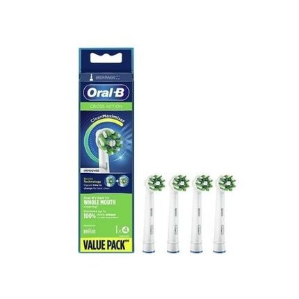Oral-B Crossaction Toothbrush Replacement Heads - Pack Of 4