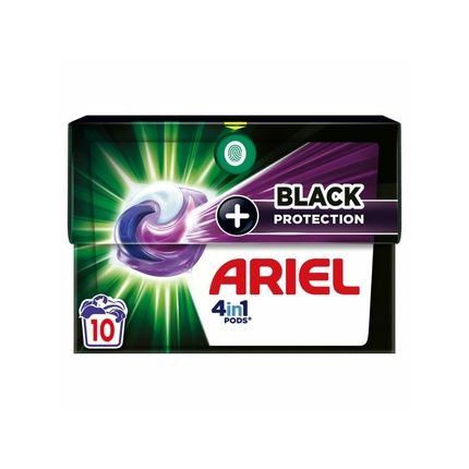 Ariel Black Protection Pods 3In1 Capsules For Washing Black Laundry 10 Pieces
