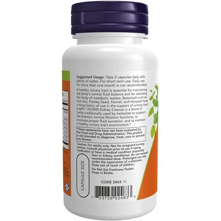 Now Foods Kidney Cleanse 90 Veggie Caps Supports Kidney Health - Image 3
