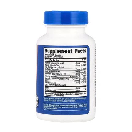 Nutricost Vitamin B Complex 30 Capsules