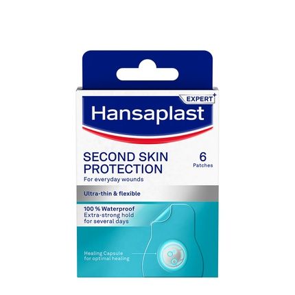 Hansaplast Second Skin Protection Hydrocolloid Dressings - 6 Units