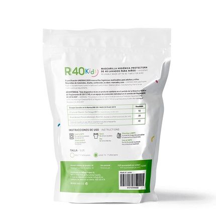 Washable Hygienic Mask 100% Cotton Junior 13-17 Years