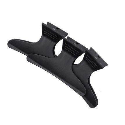 T4B Lussoni 12 Piece Hair Gripper Clip For Hair Salons Black