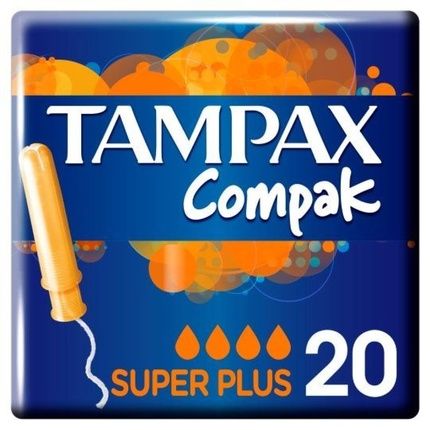 Tampax Compak Super Plus Tampons 22 Count