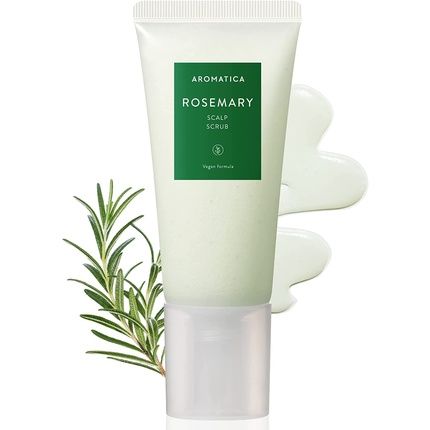 Aromatica Rosemary Scalp Scrub 5.82Oz 165G Sulfate-Free Silicone-Free Vegan With Salt Granules