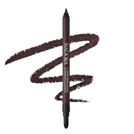 Isadora Perfect Contour Kajal Black Eyeliner Pencil For Smokey Eyes - Highly Pigmented And Hypoallergenic - Easy Application - Chocolate Brown