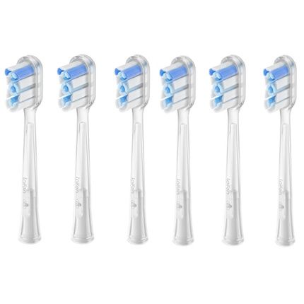 Laifen Replacement Heads For The Head Efficient Cleaning Hard Toothbrush - 6 Pieces