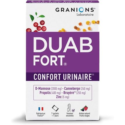 Granions Duab Fort Urinary Comfort With Cranberry, Propolis, And Heather - Pack Of 7