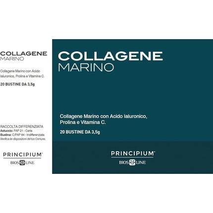 Bios Line Principium Marine Collagen Skin Elasticity Supplement 20 Bags 3.5G - Image 3