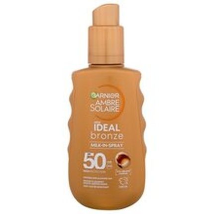 Garnier Ambre Solaire Ideal Bronze Milk-In Tanning Spray Spf50 150Ml