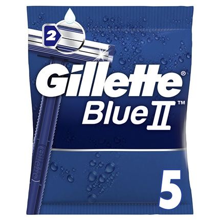 Gillette Blue Ii Disposable Razors 5 Units