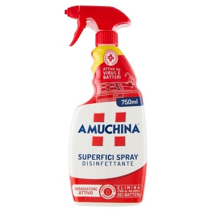 Amuchina Superficies Spray Degreaser Disinfectant 750Ml