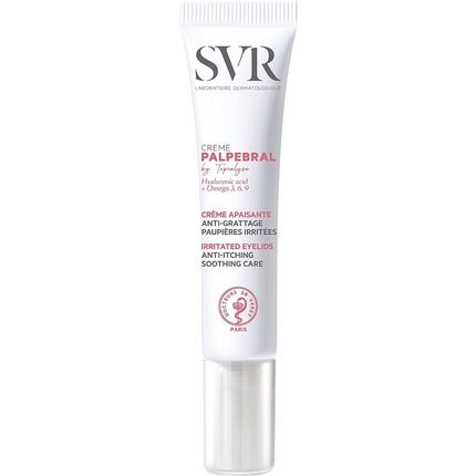 Svr Palpebral Ultra-Soothing Eye Cream For Dry Hypersensitive Itchy Flaky Eyelids Prone To Irritation Eczema Blepharatis Steroid-Free Formula 15Ml