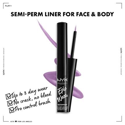 Nyx Professional Makeup Epic Wear Liquid Liner Long-Lasting Waterproof Eyeliner Lilac Matte - Image 3