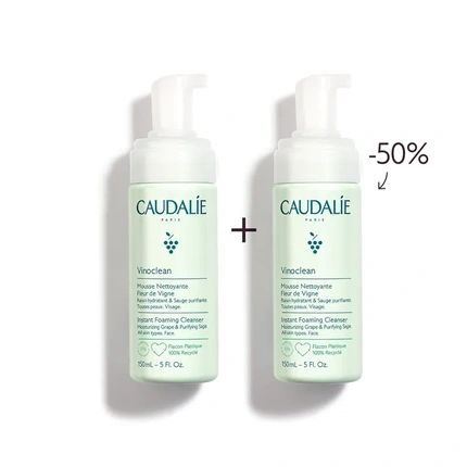 Caudalie Vinoclean Instant Foaming Cleanser Duo 2X150Ml - Image 3