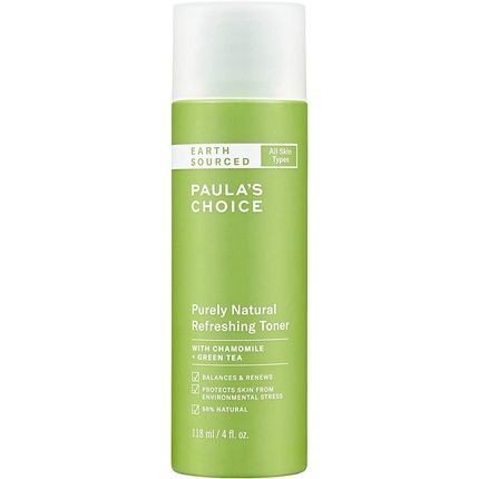 Paula'S Choice Earth Sourced Natural Refreshing Toner With Almond Oil, Chamomile And Green Tea 4 Ounce