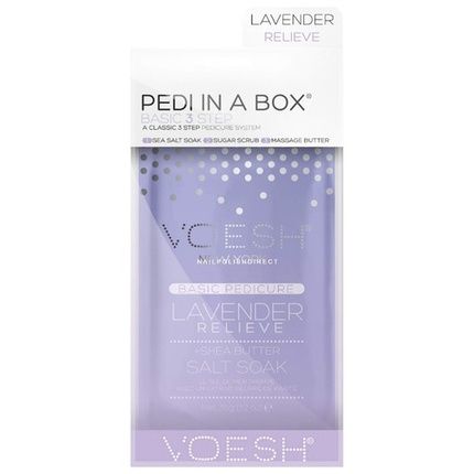 Voesh Pedi In A Box Basic 3 Step Lavender Relief 35G 20G 15.5G