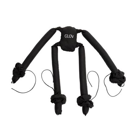 Glov Spider Set Cold Curling Rollers For Long And Medium Hair Black 4 Pieces