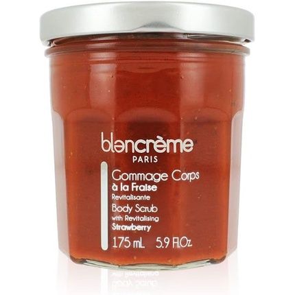 Blancreme Strawberry Body Scrub 175Ml - 100% Natural Ingredients - Made In France - Exfoliating Body Scrub For Women & Men