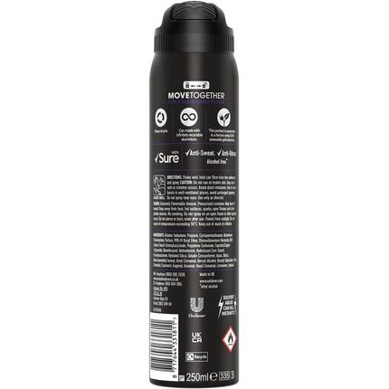 Sure Men Active Dry 48H Anti-Perspirant Deodorant 250Ml - Image 3
