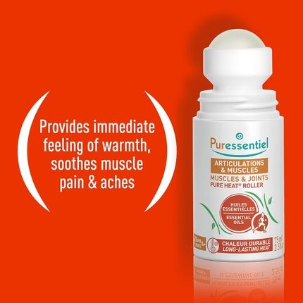 Puressentiel Muscles & Joints Pure Heat Roll-On 75Ml - Fast & Natural Pain Relief - Image 3