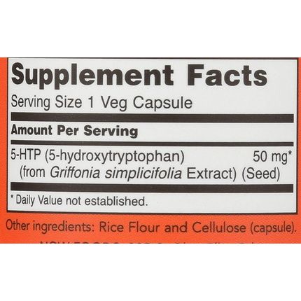 Now Foods 5-Htp 30 Capsules 50Mg - Image 3