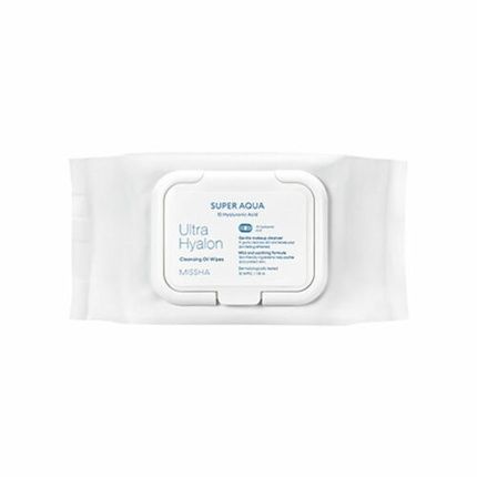 Missha Super Aqua Ultra Hyalon Cleansing Oil Wipes 30Pcs