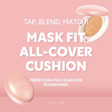 Tirtir All Cover Pink Cushion Korean Foundation Mini Size 21N