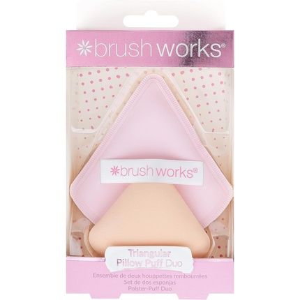 Brushworks Triangular Pillow Puff Duo