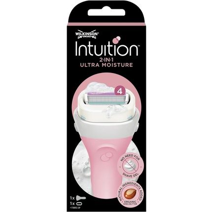 Wilkinson Sword Intuition Ultra Moisture For Women Razor Handle + 1 Blade Refills