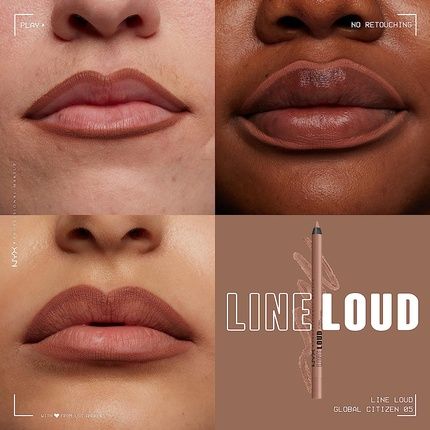Nyx Professional Makeup Line Loud Lip Liner With Jojoba Oil And Vitamin E Medium Neutral Nude 05 Global Citizen - Image 3