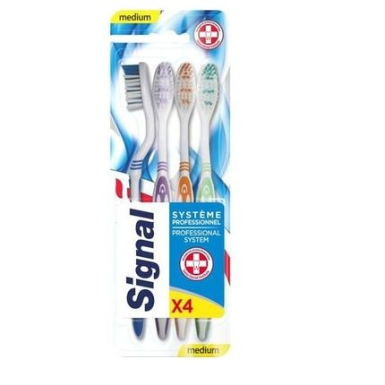 Signal Professional System Medium Toothbrush 4 Pieces