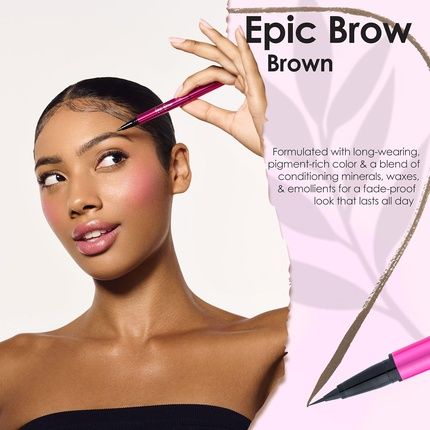 Bodyography Epic Brow 2-In-1 Clear Brow Gel And Liquid Definer Pen Long-Wear