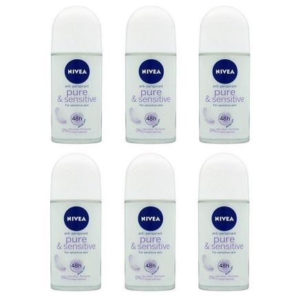 Nivea Pure & Sensitive Anti-Perspirant Deodorant Roll On For Women 50Ml
