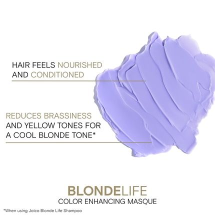 Joico Blonde Life Color Enhancing Masque For Blonde Hair - Color Depositing - Image 3