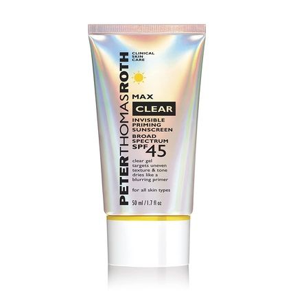 Peter Thomas Roth Max Clear Invisible Priming Sunscreen Broad Spectrum Spf 45 1.7 Fl. Oz.