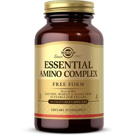 Solgar Amino 75 Essential Acid Vegetable Capsules 90 Capsules 8 Aminos Complex - Vegan