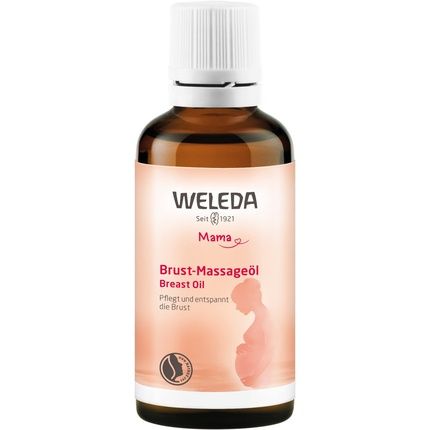Weleda Bio Breast Massage Oil Nourishing Natural Breast Oil For Tension Relief During Pregnancy And Breastfeeding 50Ml