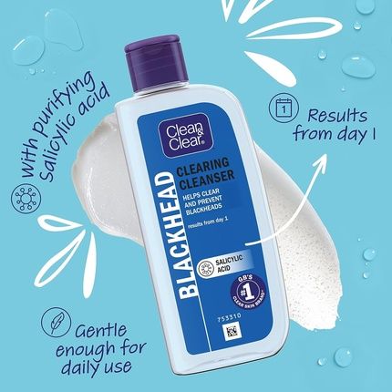 Clean & Clear Blackhead Clearing Oil-Free Cleanser 200Ml - Image 3