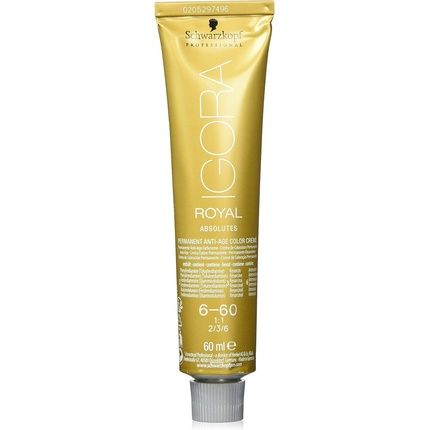 Schwarzkopf Igora Royal Absolutes Permanent Anti-Age Color Creme 60Ml 6-60 Dark Blonde Chocolate Natural