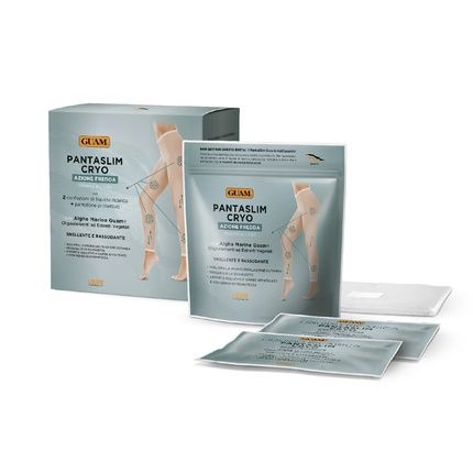 Guam Pantaslim Cryo Cold Action Ready To Use + Sauna Effect Pant, Firming Slimming Treatment 3 Treatments With Guam Seaweed, Made In Italy