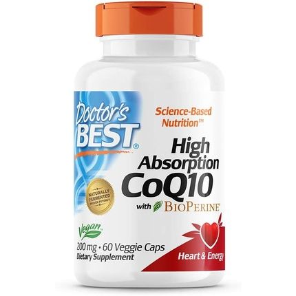 Doctor'S Best Coq10 With Bioperine Coenzyme 200Mg 60 Capsules